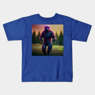 Dope Sasquatch in Nature Kids T-Shirt